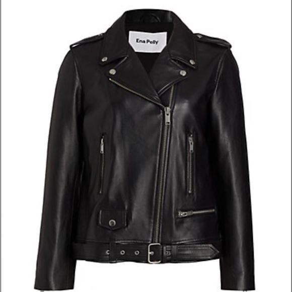 ENA pelly Oversized Leather Jacket - Picture 1 of 2